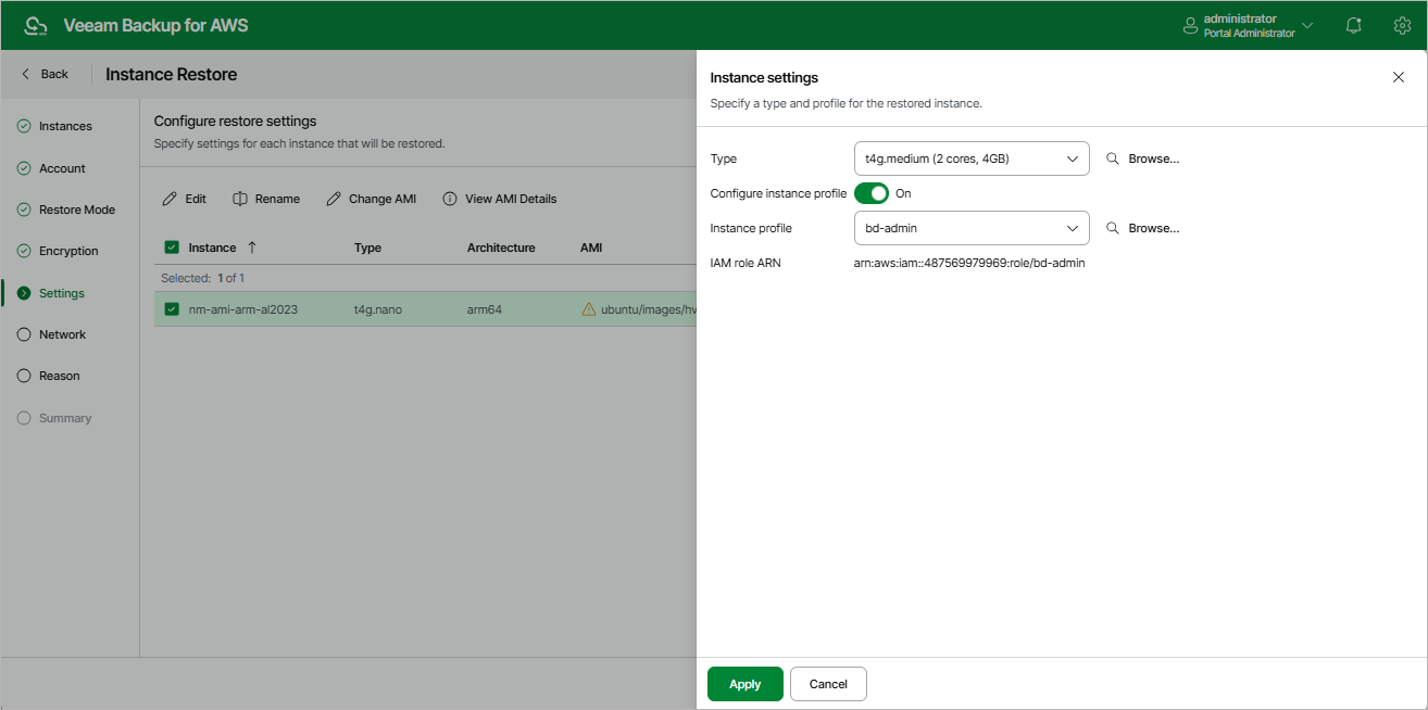 Restoring Entire EC2 Instance
