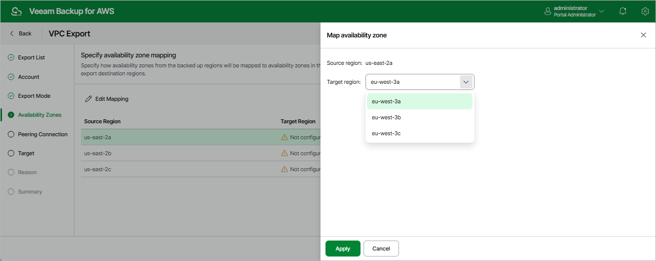Exporting VPC Configuration