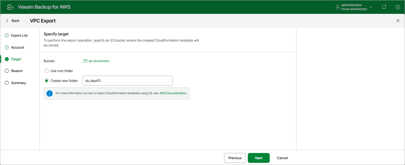 Exporting VPC Configuration Items