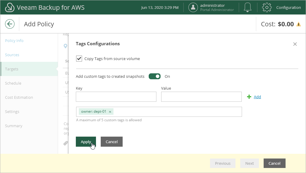 Step 4. Specify Backup Target Settings