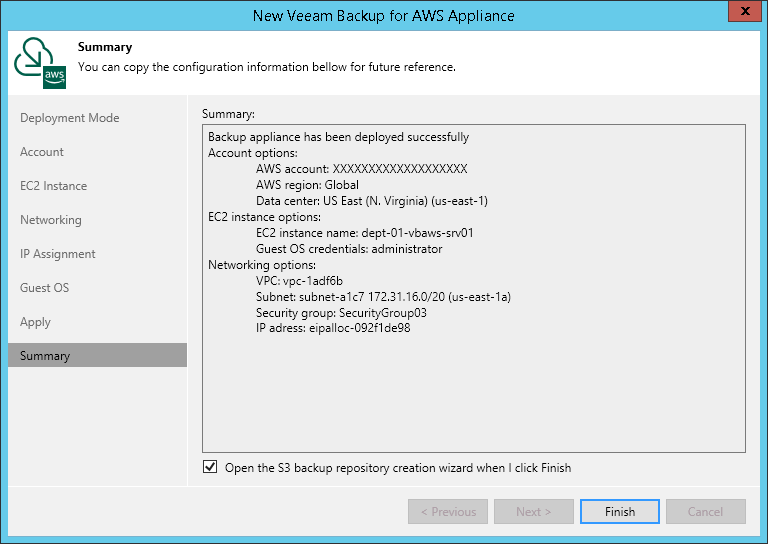 Step 9. Finish Working with Wizard