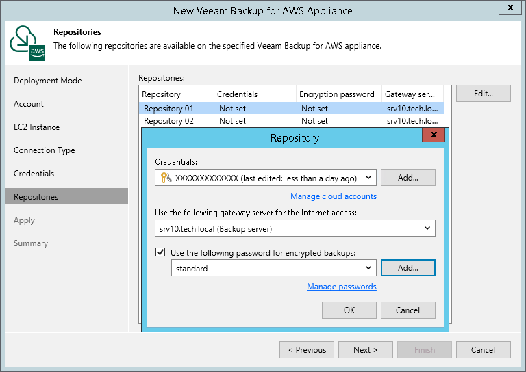 Step 7. Configure Repositories