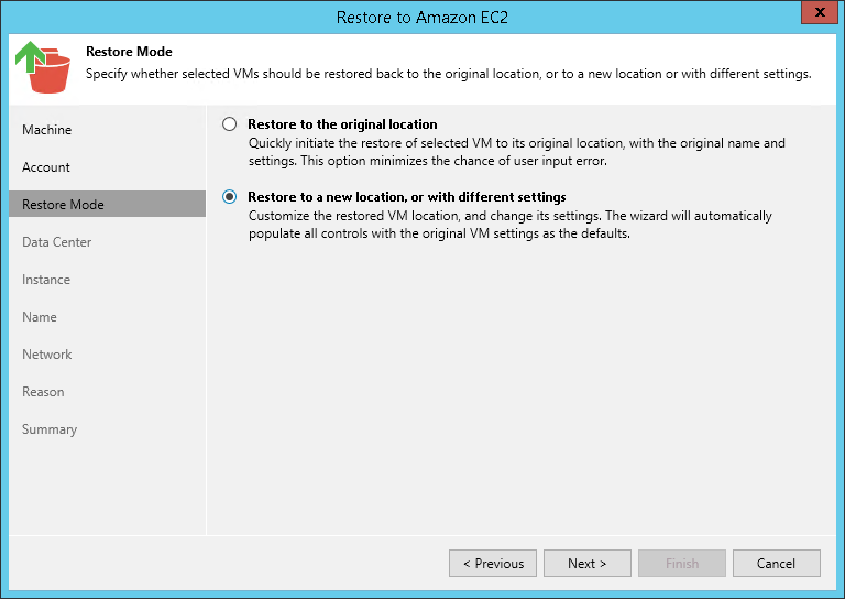 Step 4. Specify Restore Mode