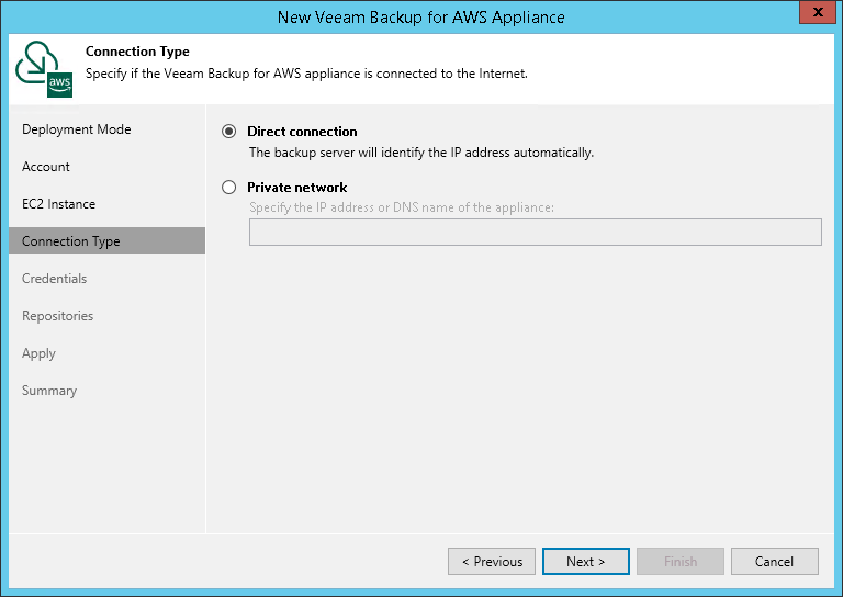 Step 5. Specify Connection Type