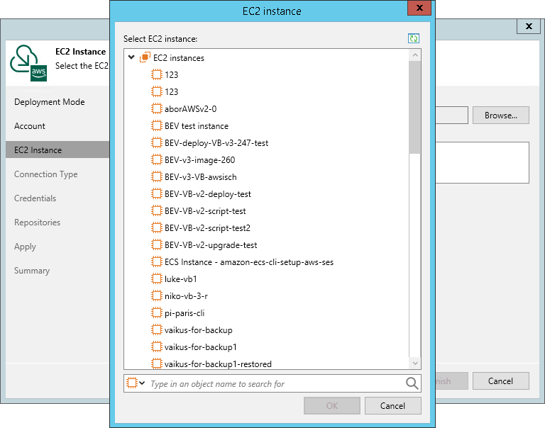 Step 4. Select EC2 Instance
