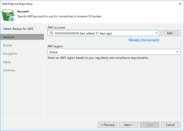 Step 3. Specify Amazon Account Settings