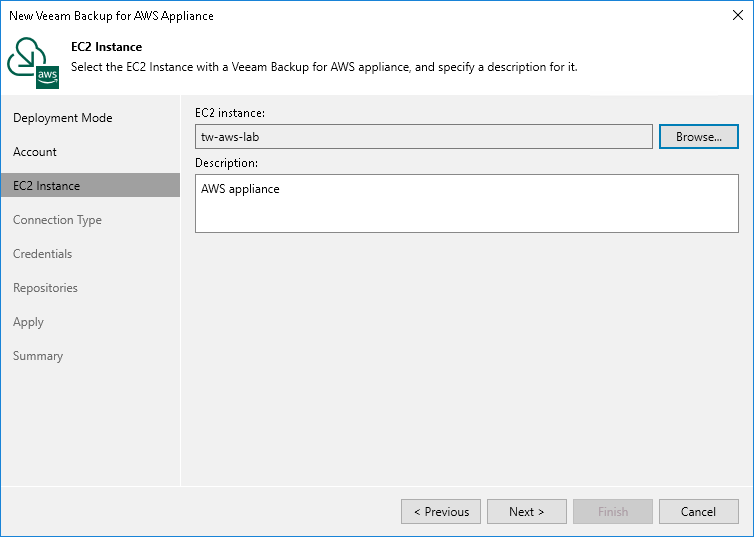 Step 4. Select EC2 Instance