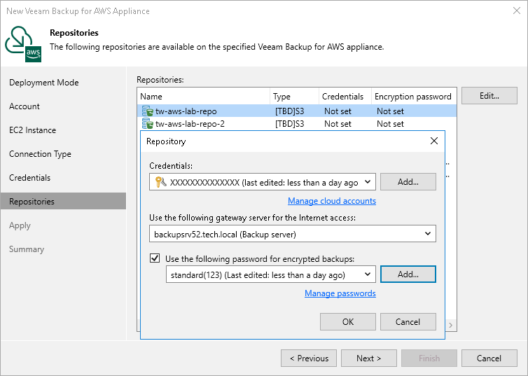 Step 7. Configure Repositories