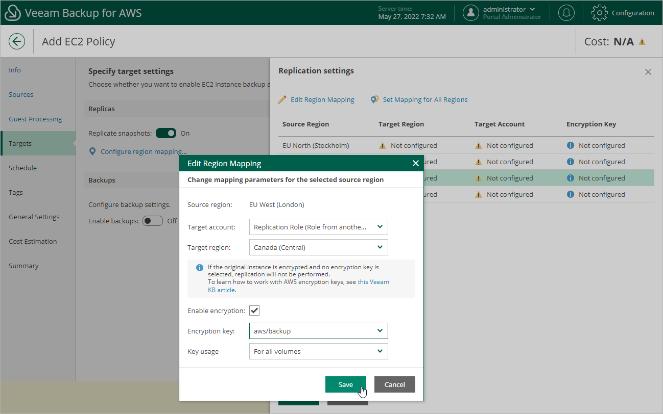 Creating EC2 Backup Policy