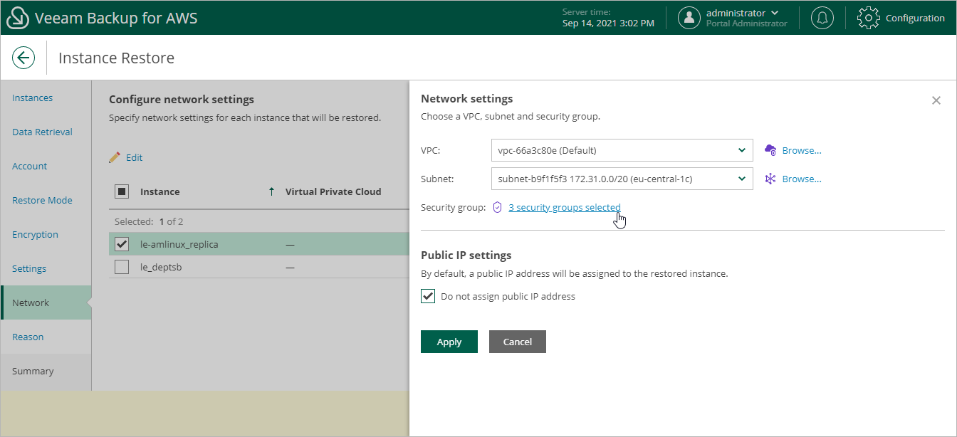 Restoring Entire EC2 Instance