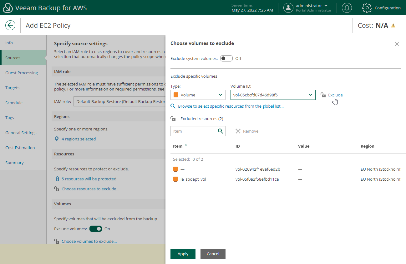 Creating EC2 Backup Policy