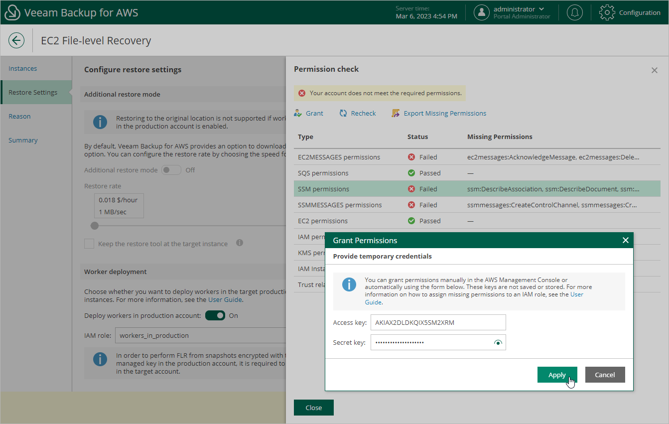Restoring EC2 Files and Folders