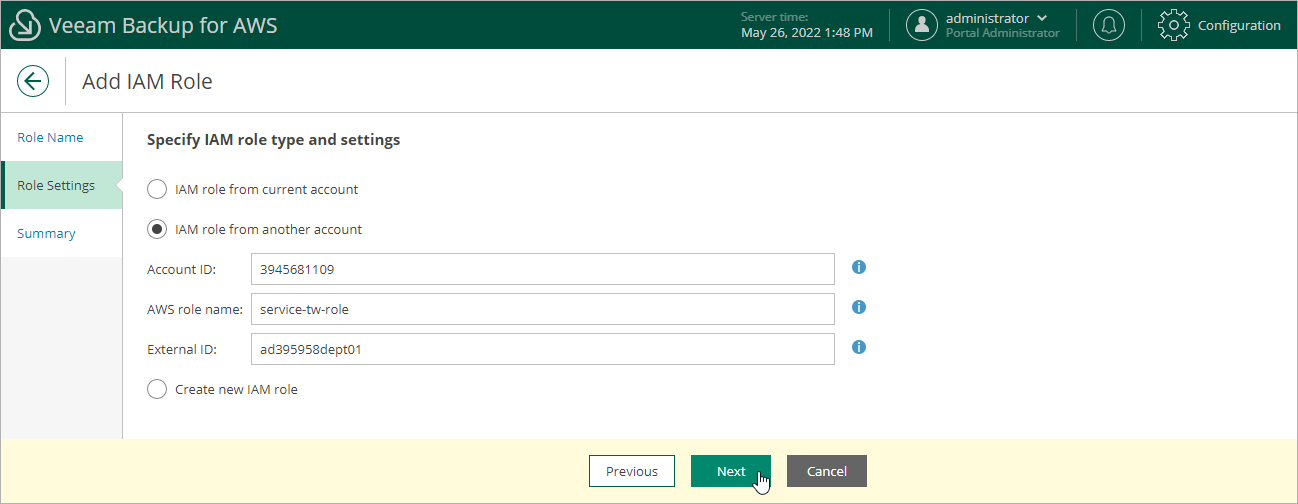 IAM Role Another Account