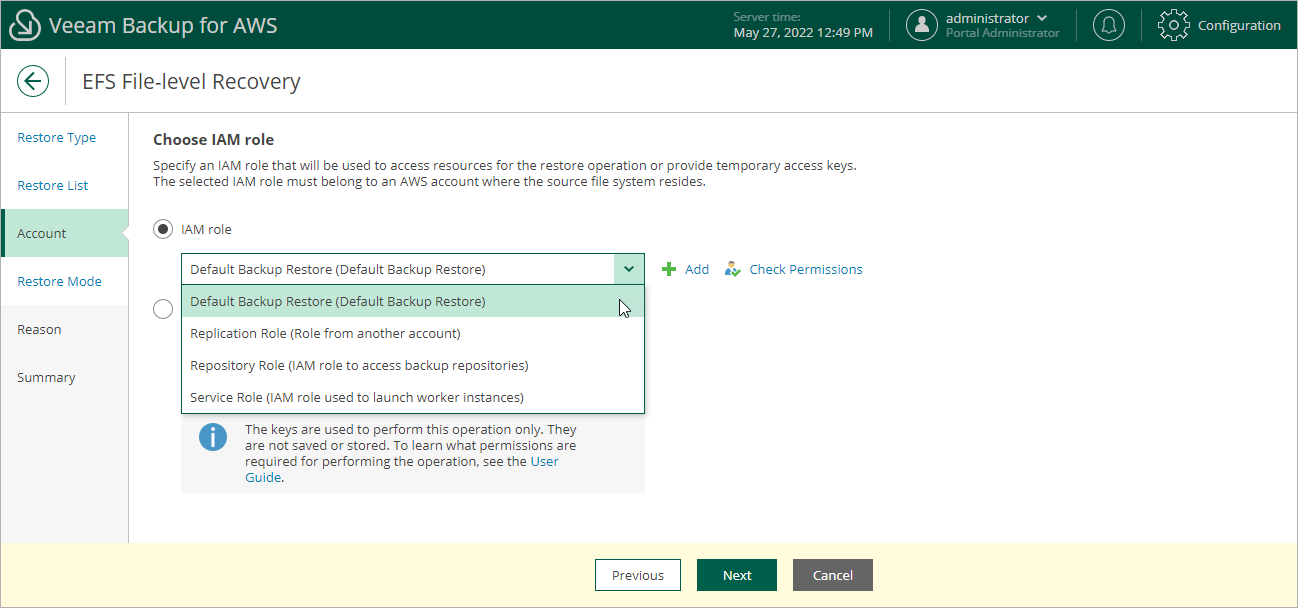 Restoring EFS Files and Folders
