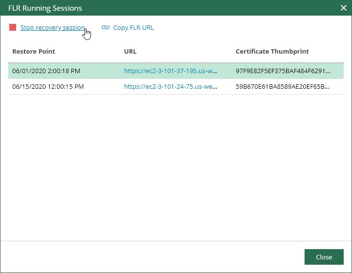 Restoring EC2 Files and Folders