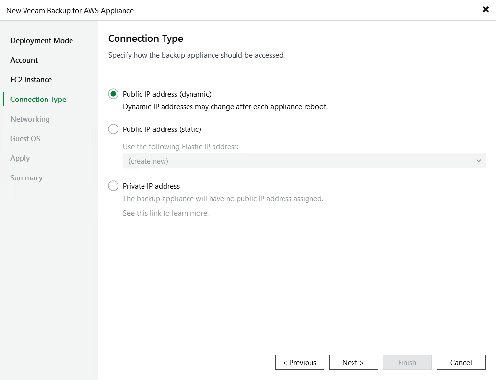 Step 5. Specify Connection Type