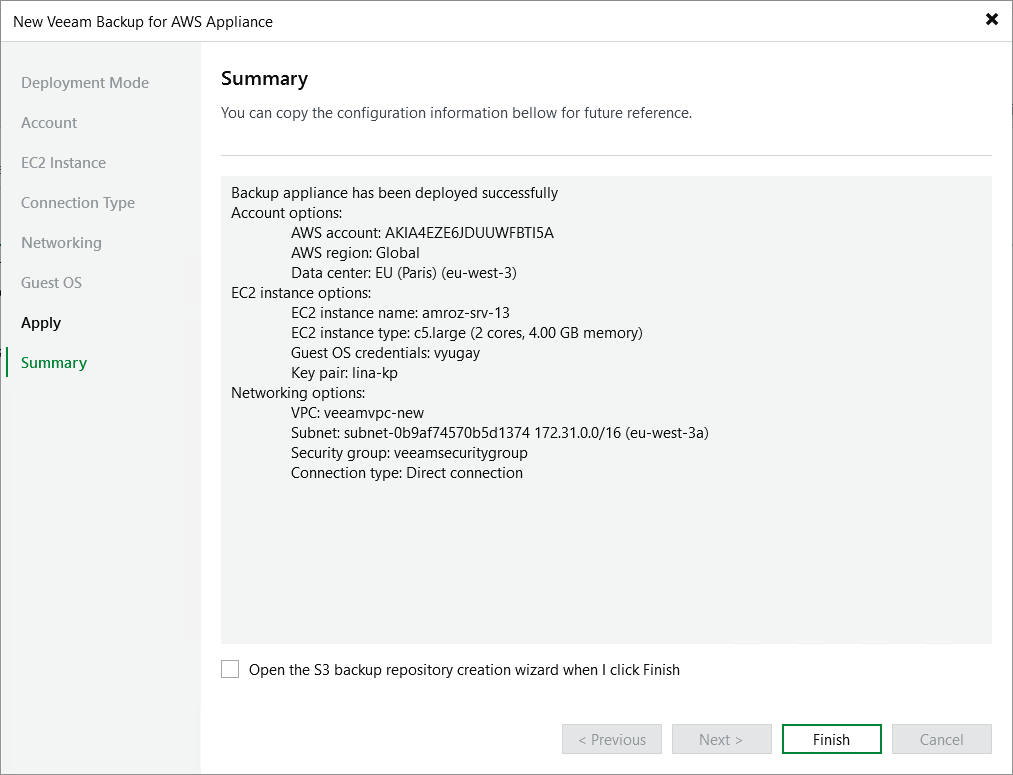Step 9. Finish Working with Wizard