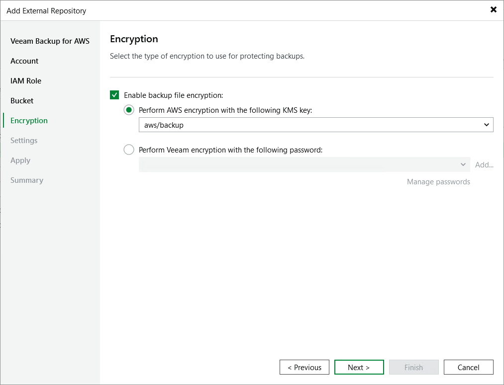 Step 6. Enable Data Encryption