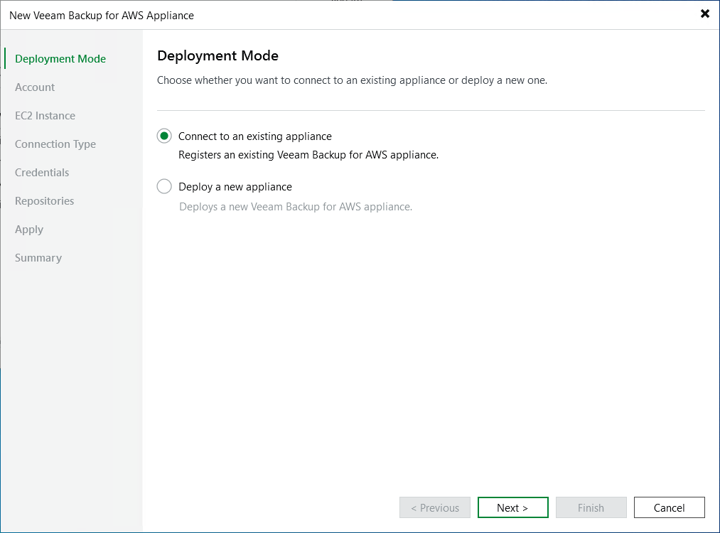 Step 2. Choose Deployment Mode