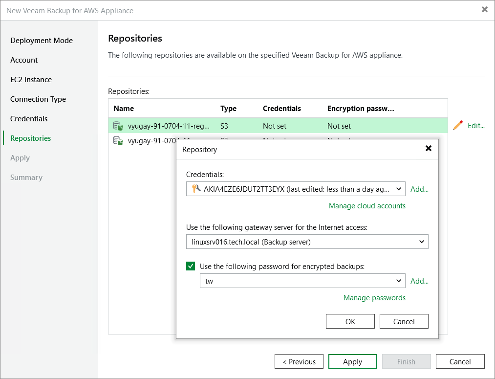 Step 7. Configure Repository Settings