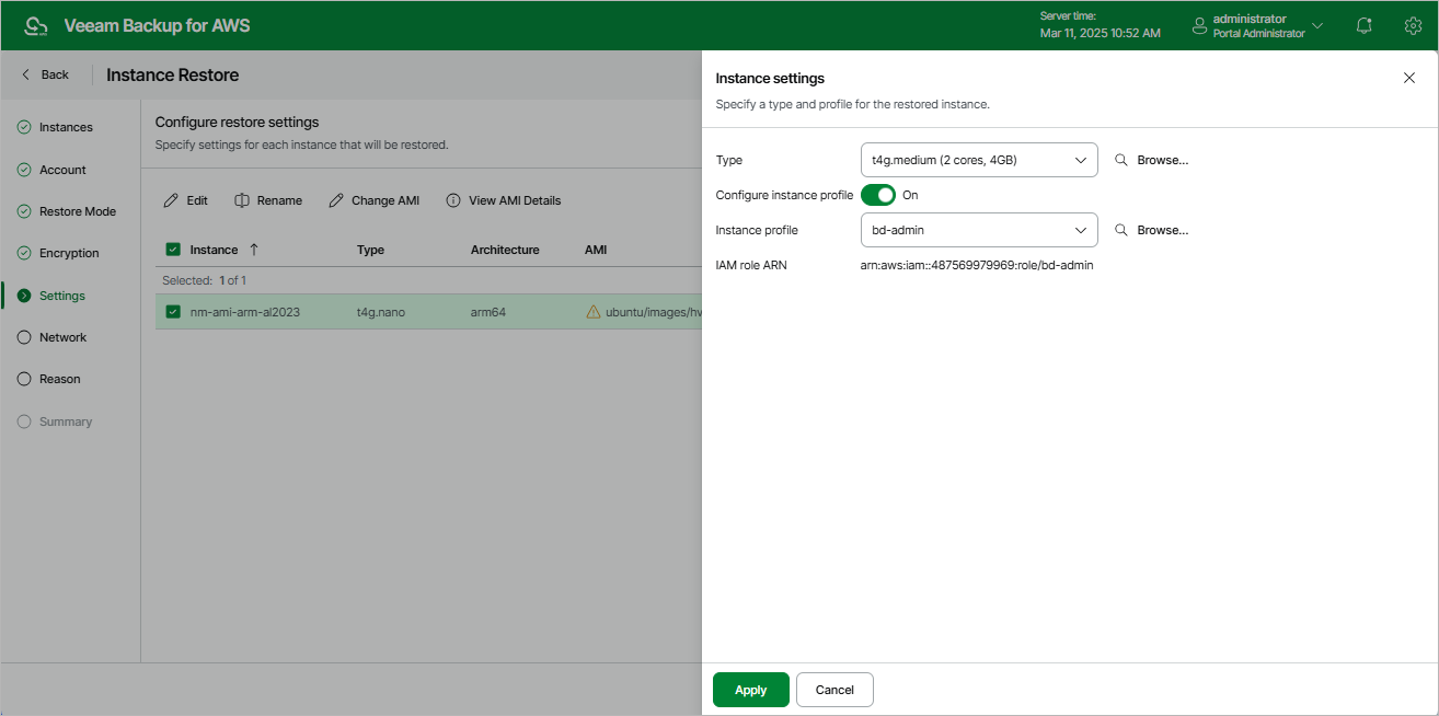 Restoring Entire EC2 Instance