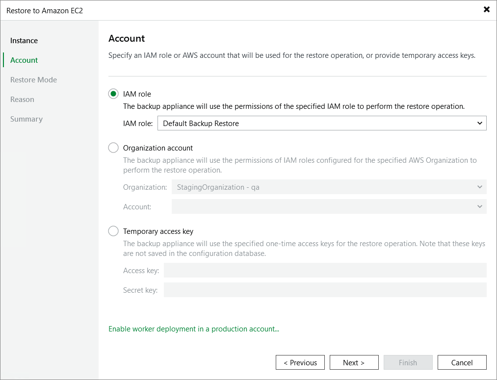 Step 3. Specify Account Settings