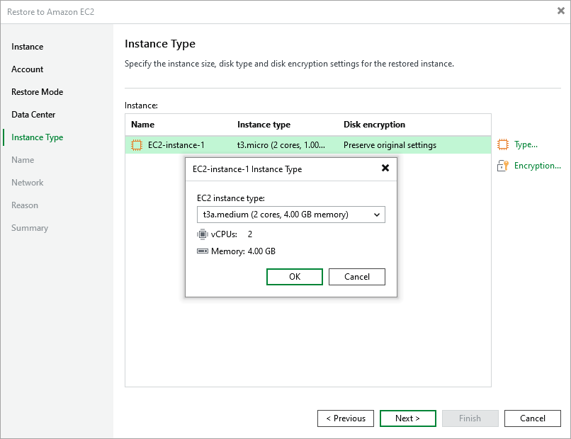 Step 6. Specify Instance Type