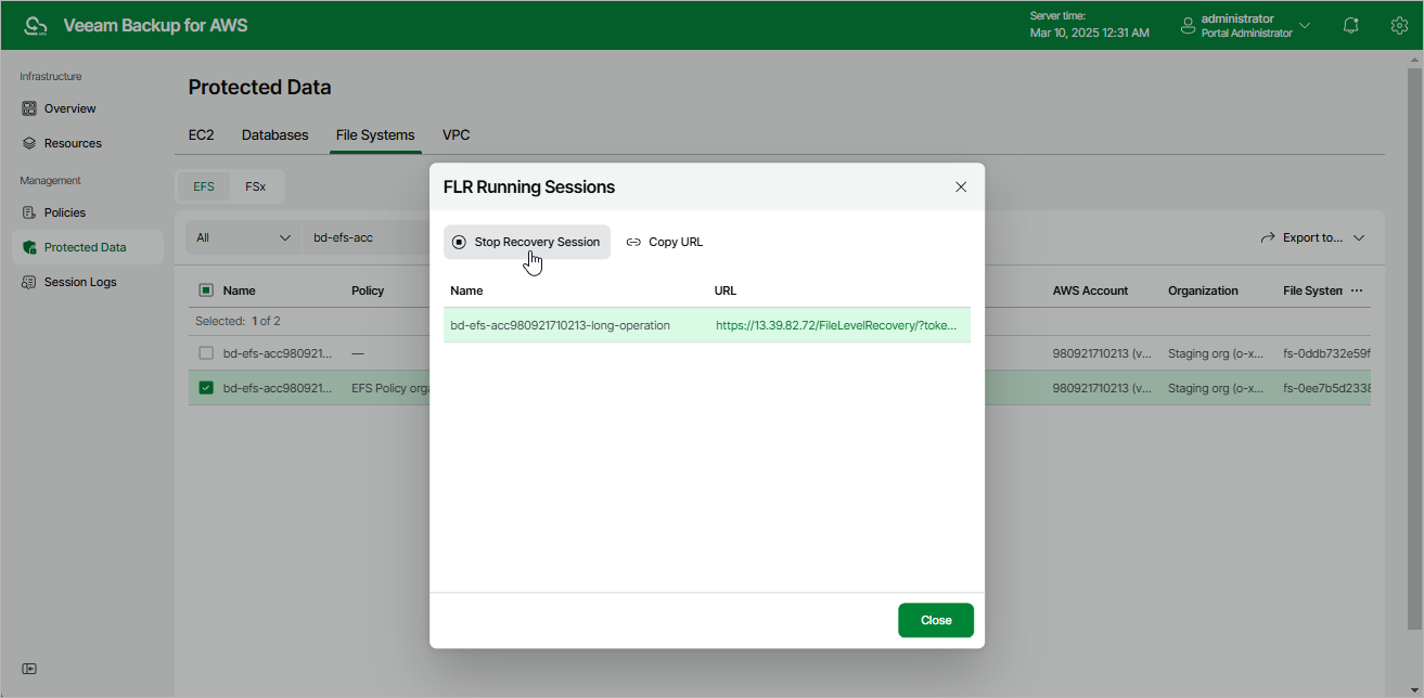 Restoring EFS Files and Folders