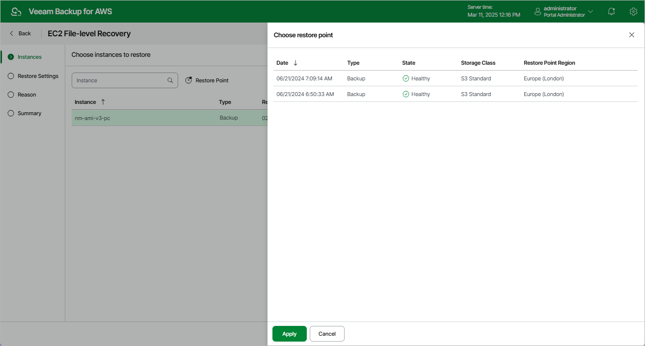 Restoring EC2 Files and Folders
