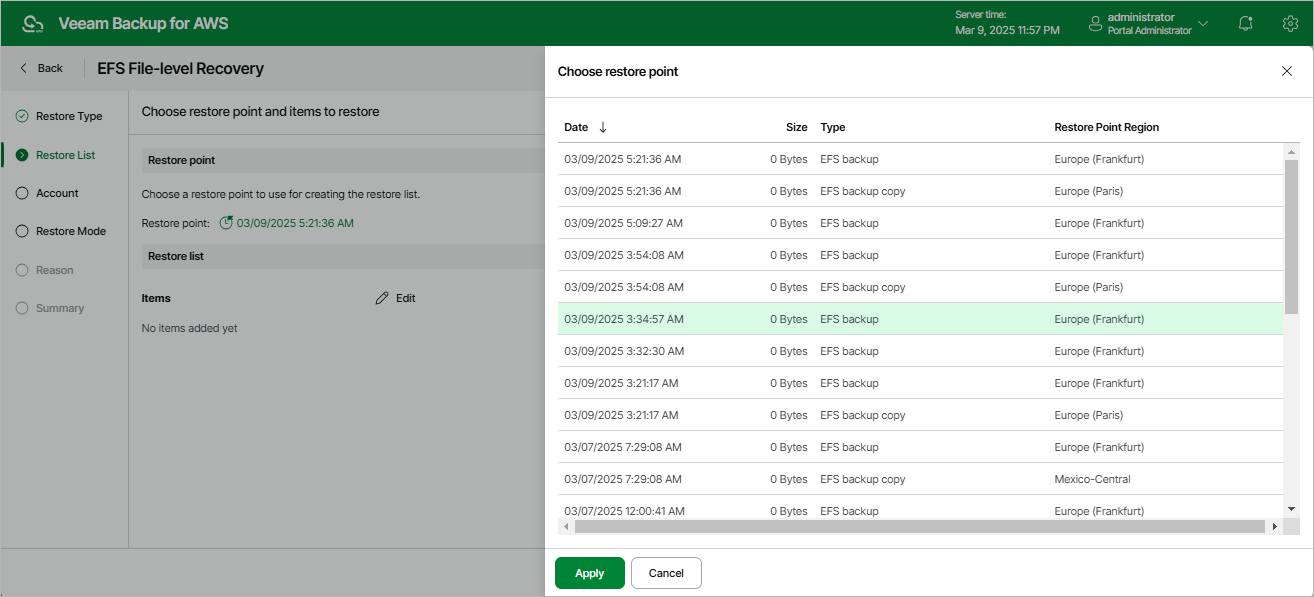 Restoring EFS Files and Folders