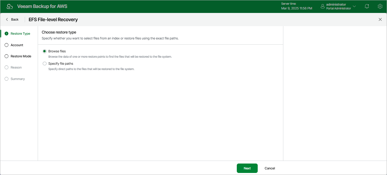 Restoring EFS Files and Folders