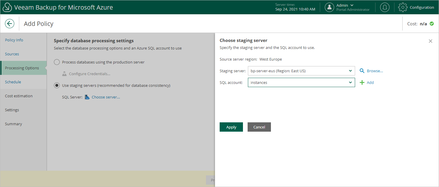 Step 4. Configure Processing Options