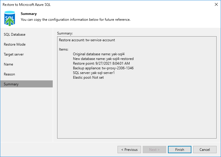 Step 7. Finish Working with Wizard