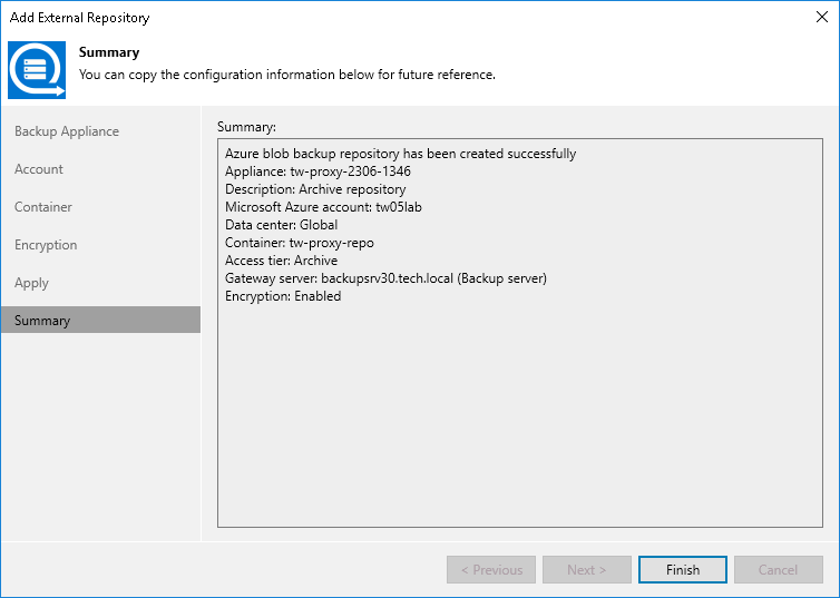 Step 7. Finish Working with Wizard