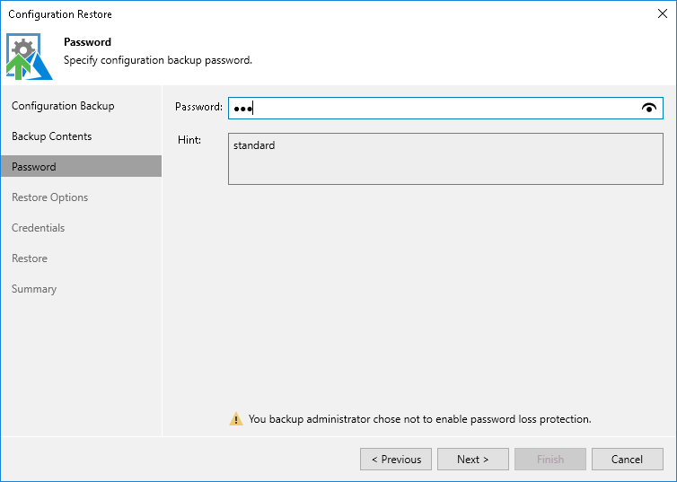 Step 4. Specify Password