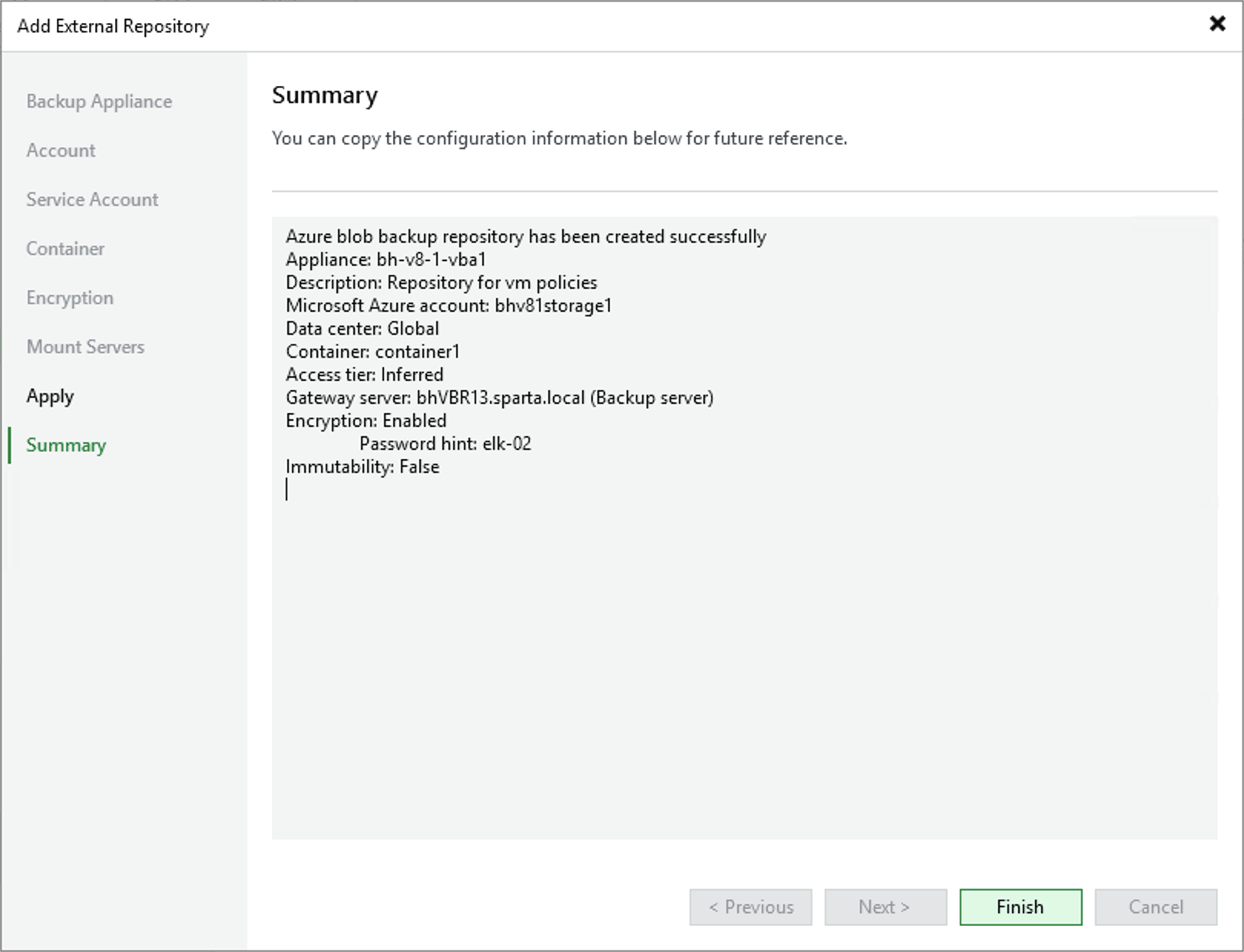 Step 9. Finish Working with Wizard