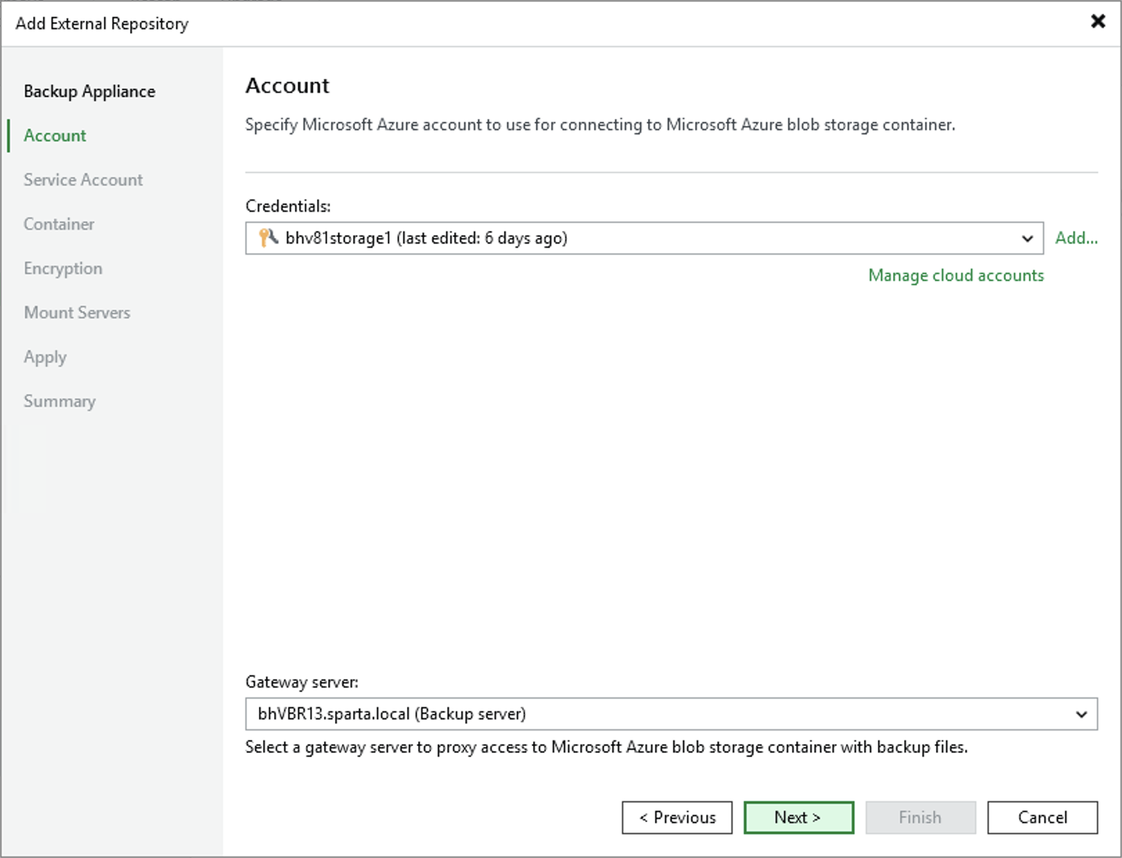 Step 3. Configure Repository Settings