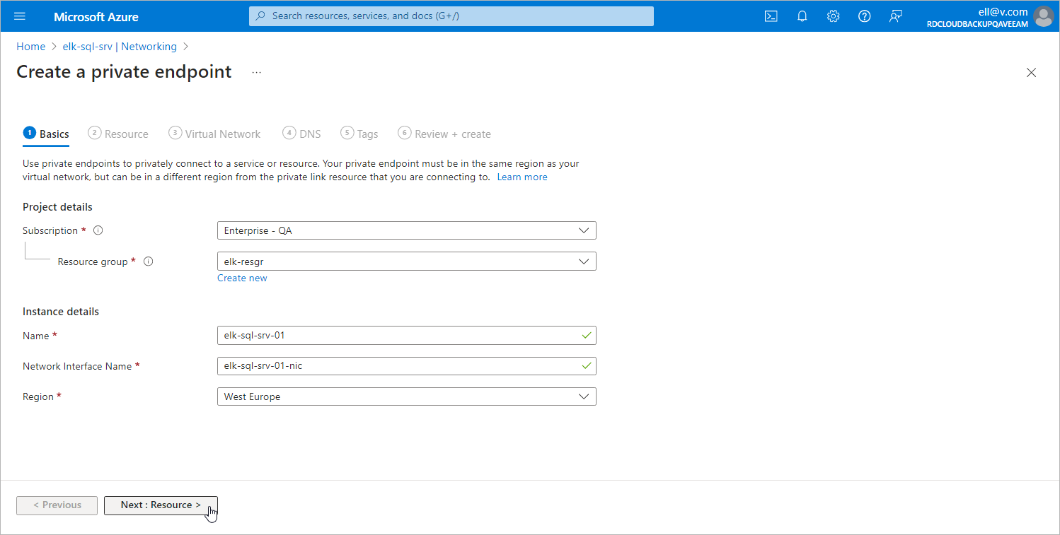 Configuring Private Endpoint Settings