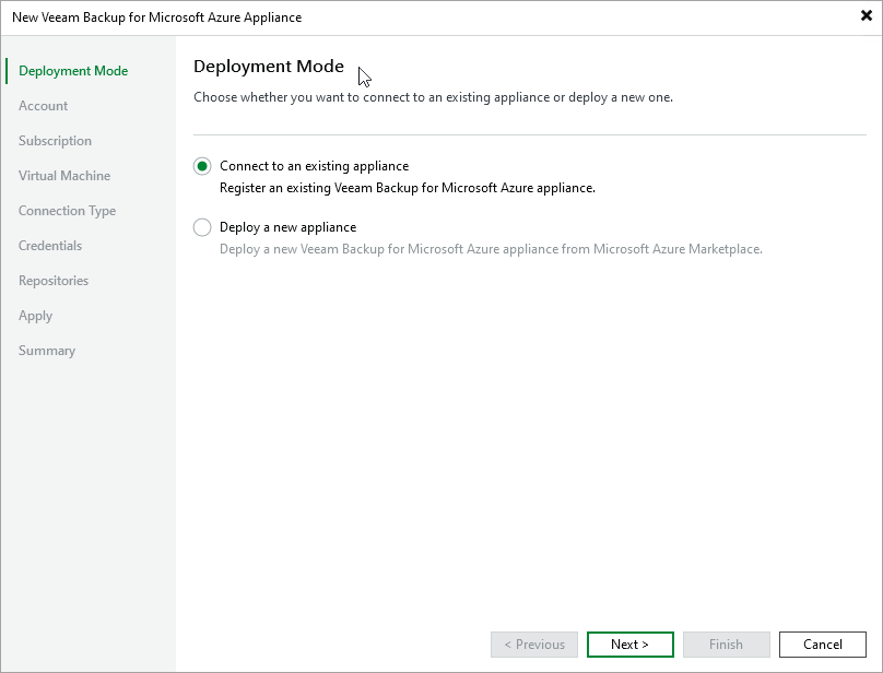 Step 2. Choose Deployment Mode