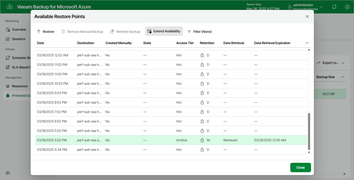 Extending Data Availability