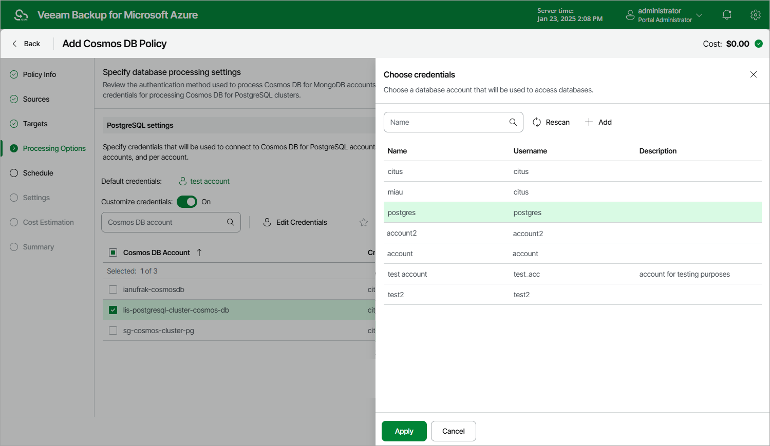 Step 5. Configure Processing Options