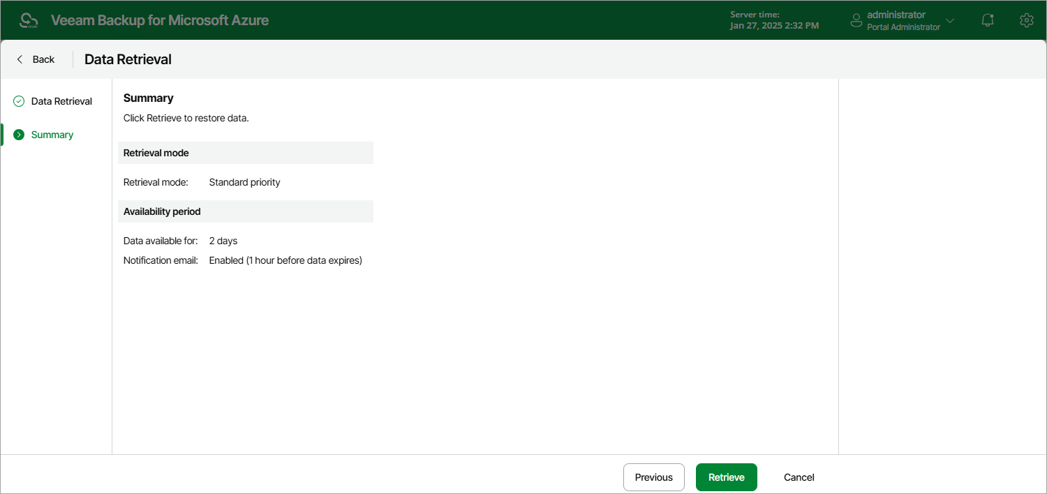 Retrieving Data Manually