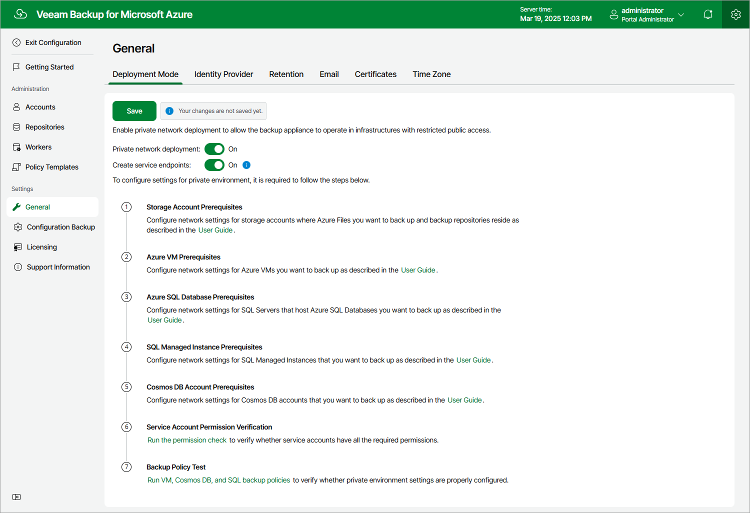 Configuring Deployment Mode