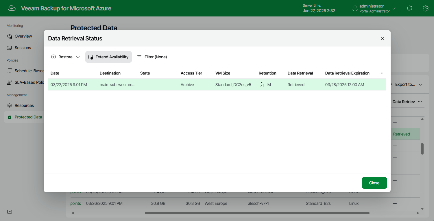 Extending Data Availability