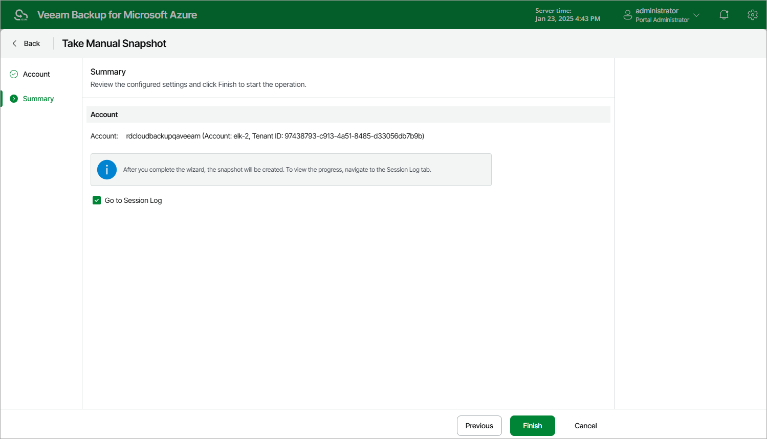 Creating File Share Snapshots Manually