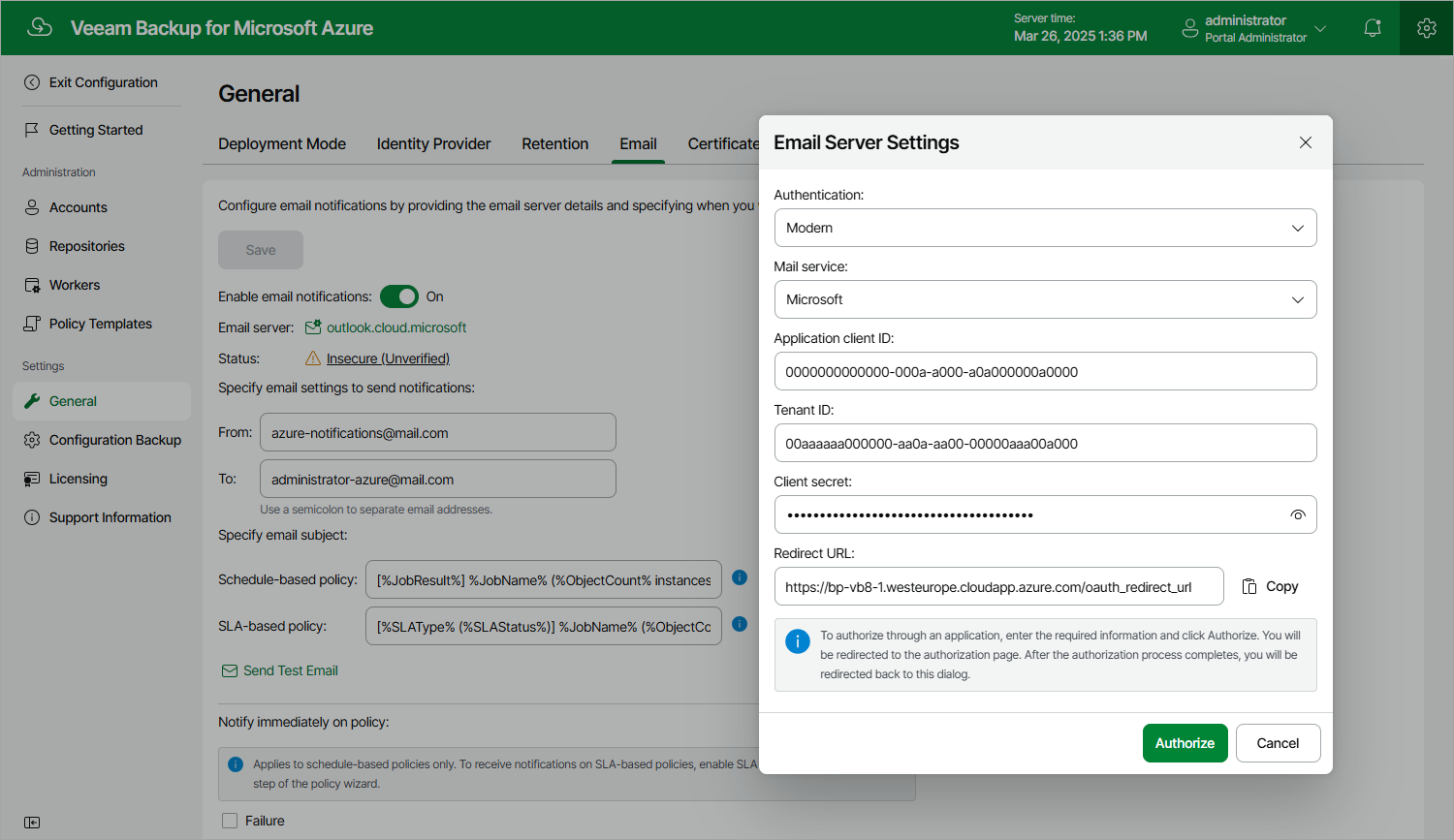 Configuring Notification Settings