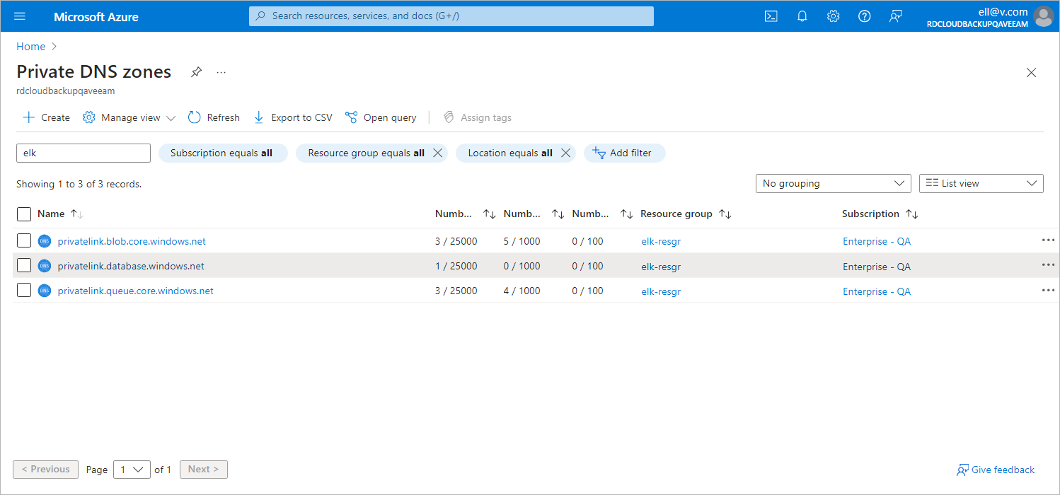 Creating Private DNS Zones for SQL Server