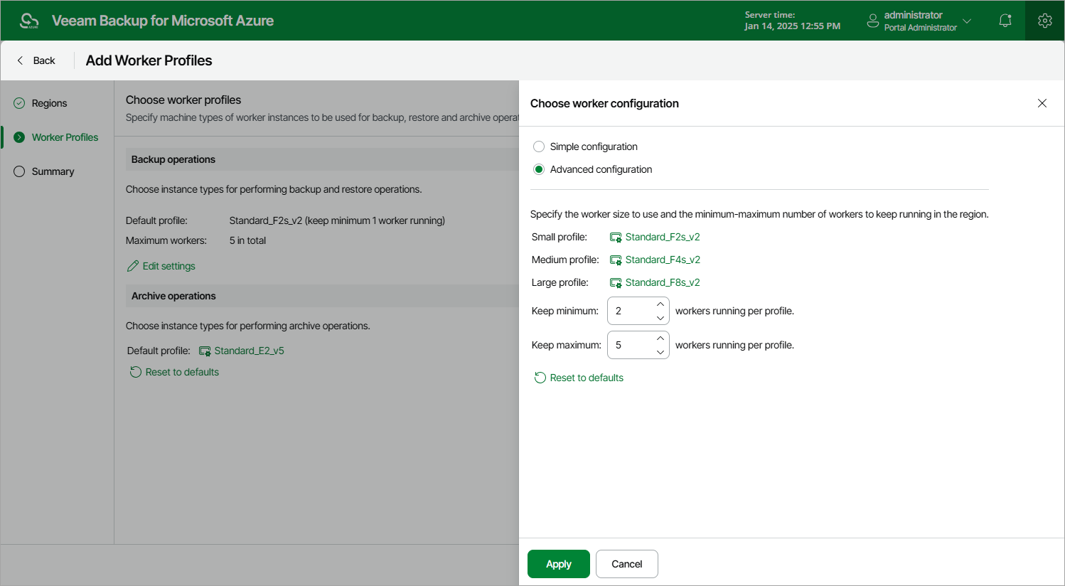 Choosing Worker Profiles