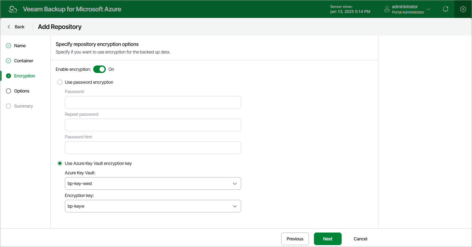 Enabling Data Encryption