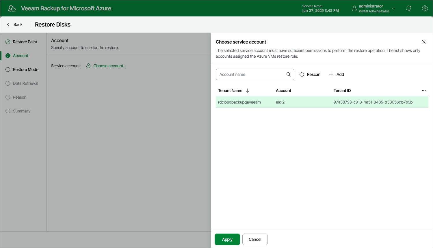 Performing Disk Restore